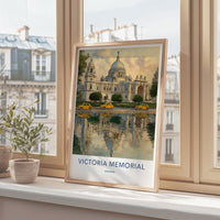 Victoria Memorial Poster - India Travel Print - West Bengal Cabs Wall Decor