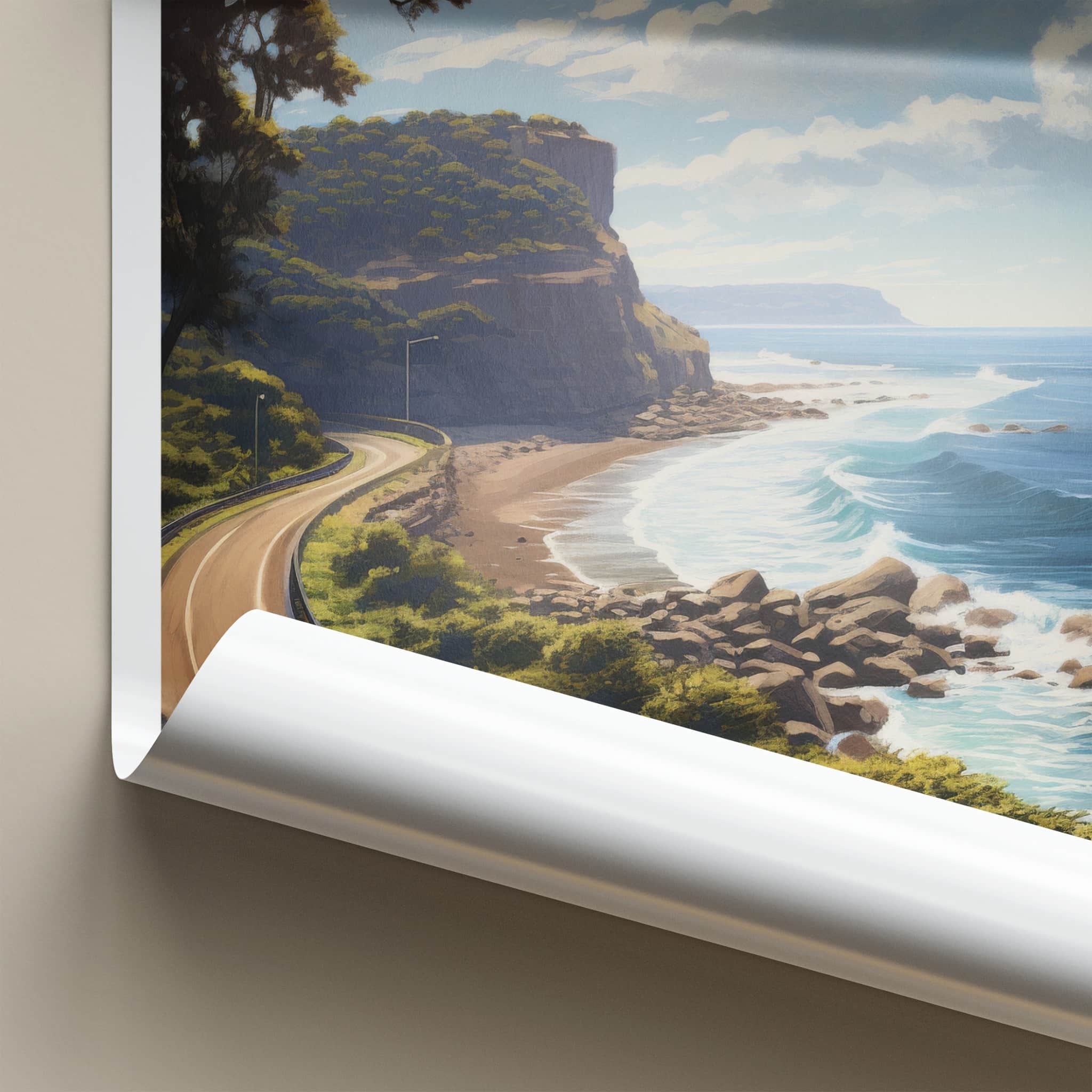 Victoria Poster - Australia Travel Art - Scenic Coastal Drive Wall Decor