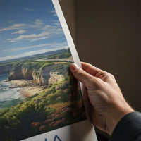 Victoria Poster - Australia Travel Art - Winding Coastal Road Home Decor