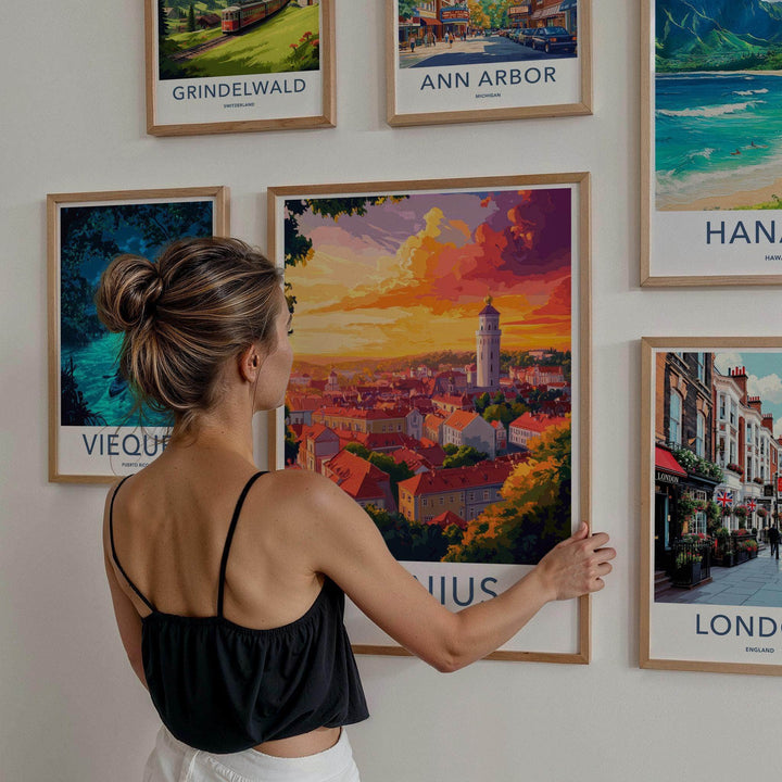 Vilnius Poster - Lithuania Wall Art