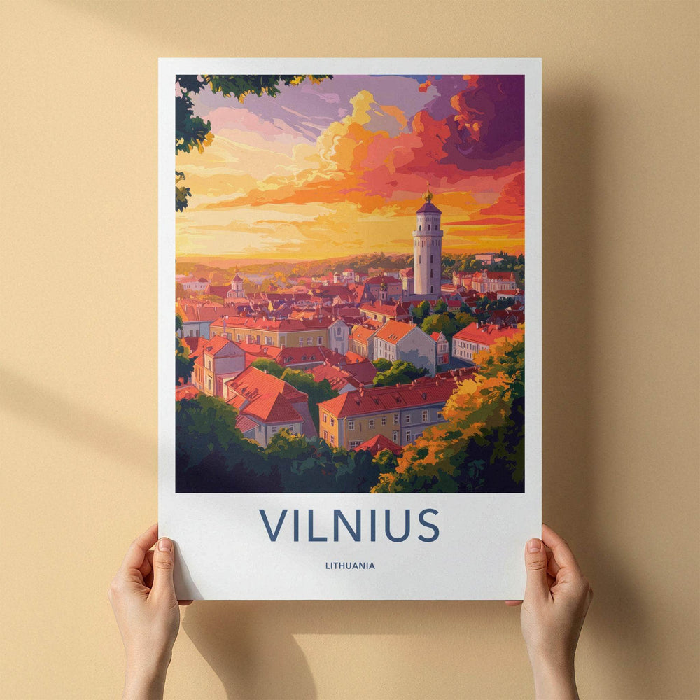 Vilnius Poster - Lithuania Wall Art