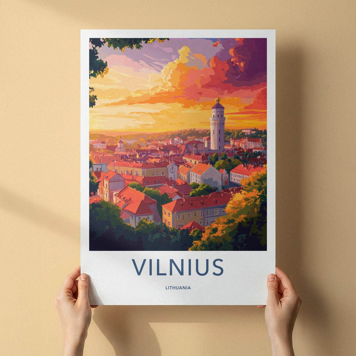 Vilnius Poster - Lithuania Wall Art