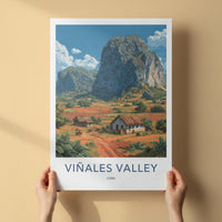Vinales Valley Poster - Cuba Travel Art - Karst Hills Fields Home Decor