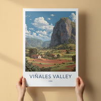 Vinales Valley Poster - Cuba Travel Art - Karst Peaks Valley Home Decor
