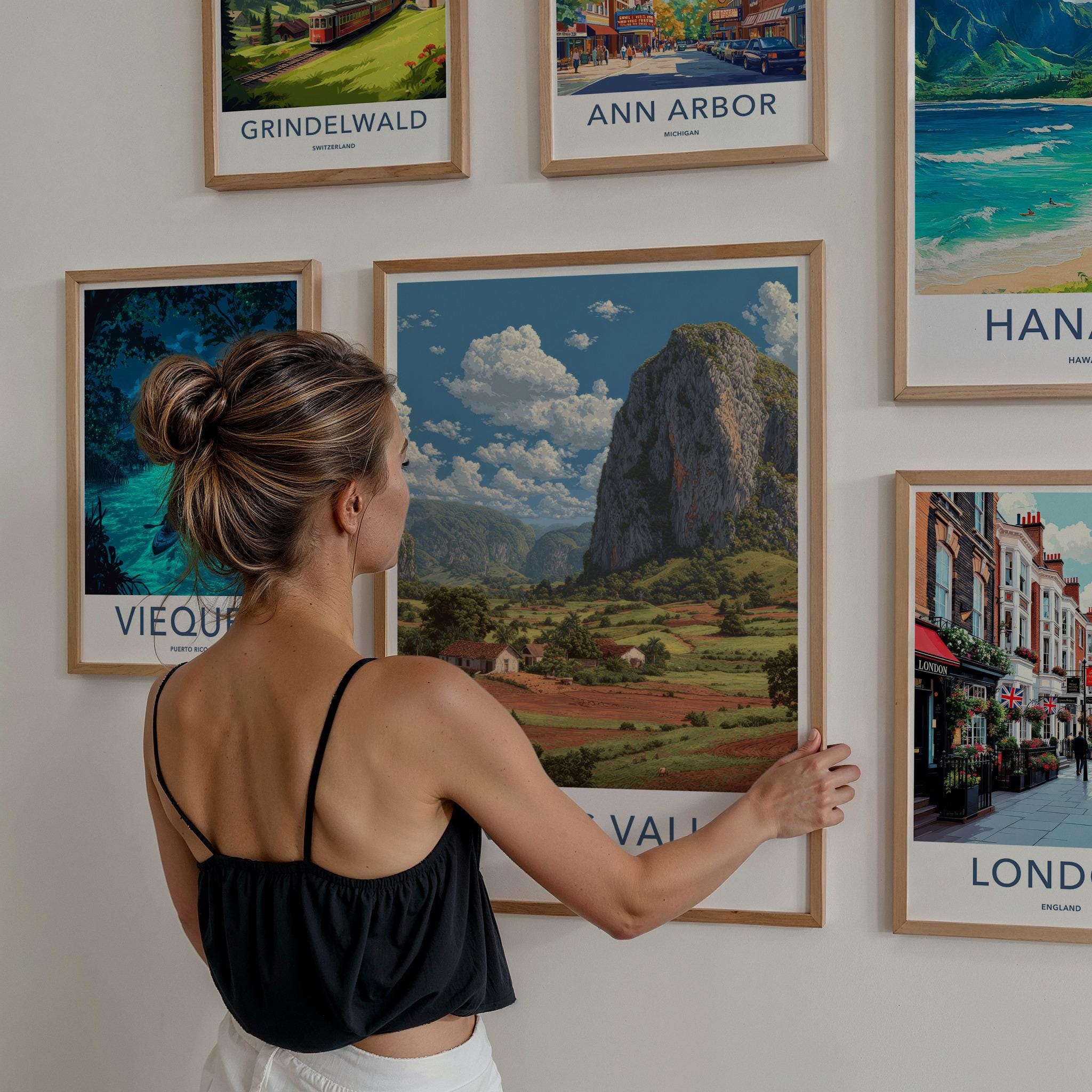 Vinales Valley Poster - Cuba Travel Art - Karst Peaks Valley Home Decor