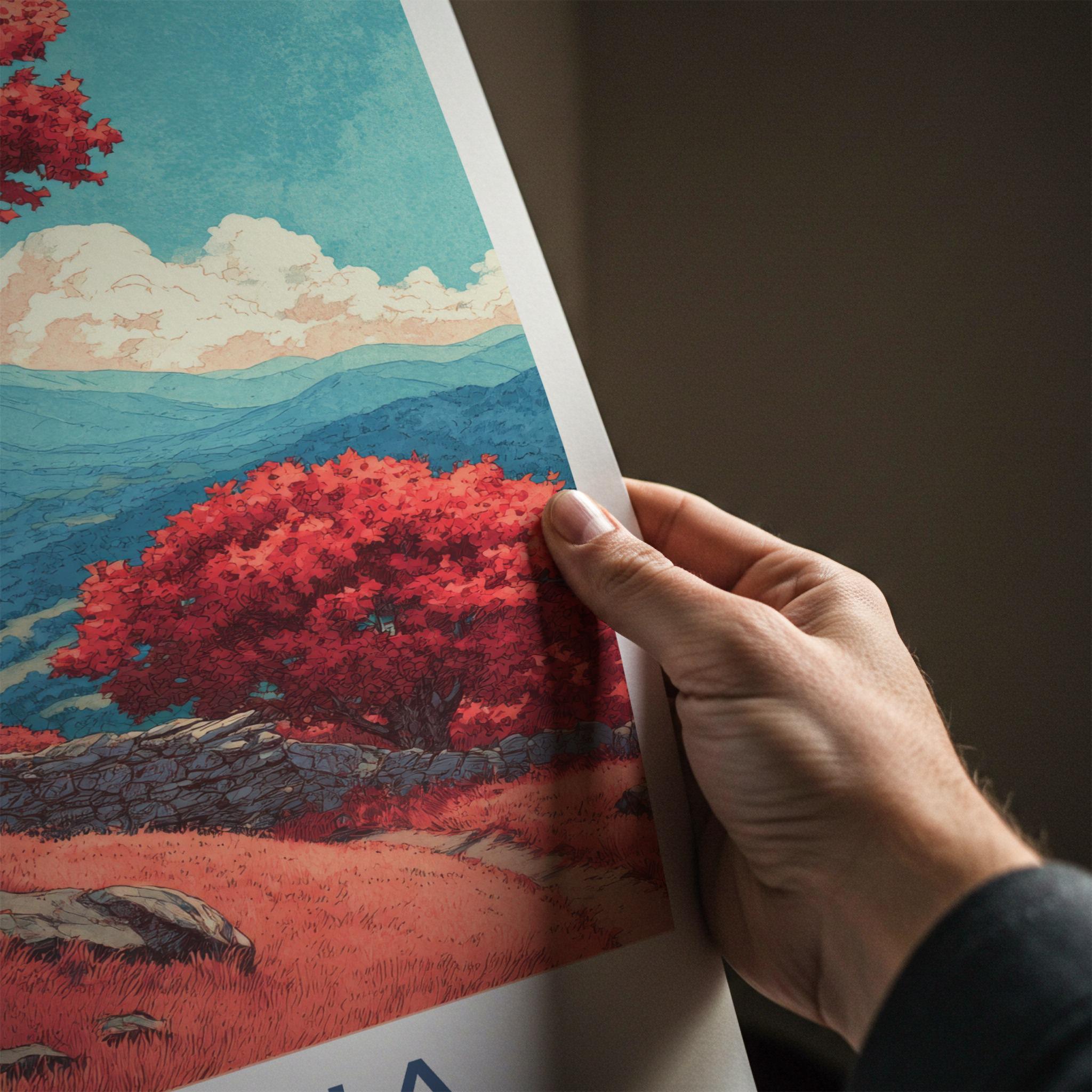 Virginia Poster - Virginia Art Print - Vibrant Autumn Valley Home Decor