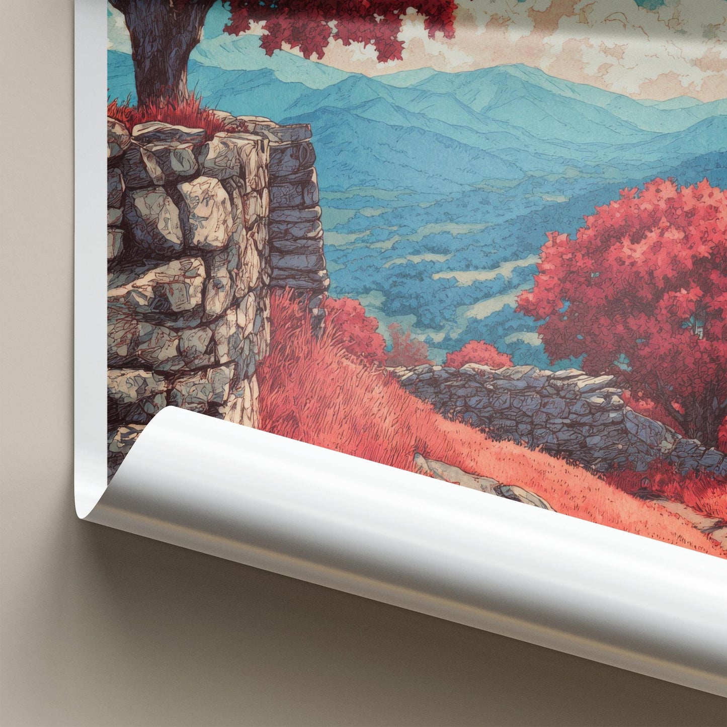 Virginia Poster - Virginia Art Print - Vibrant Autumn Valley Home Decor