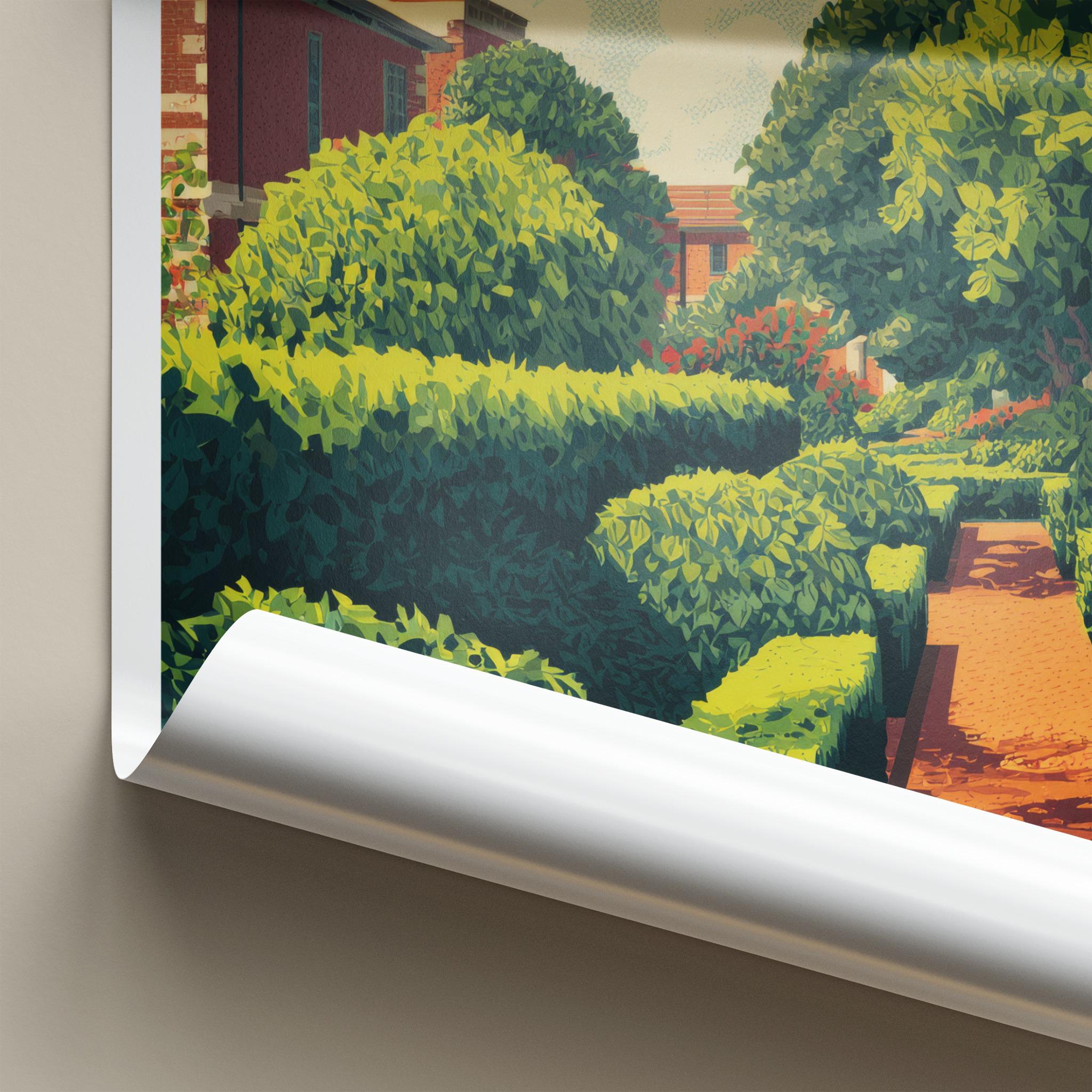 Virginia Poster - Virginia Travel Art - Formal Garden Path Home Decor