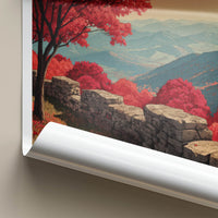 Virginia Poster - Virginia Wall Art Autumn Ridge Framed Art