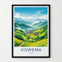 Viswema Poster - India Art Print - Nagaland Lush Green Mountains Gallery Art