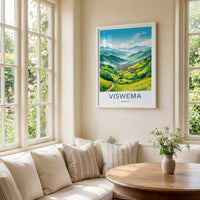 Viswema Poster - India Art Print - Nagaland Lush Green Mountains Gallery Art