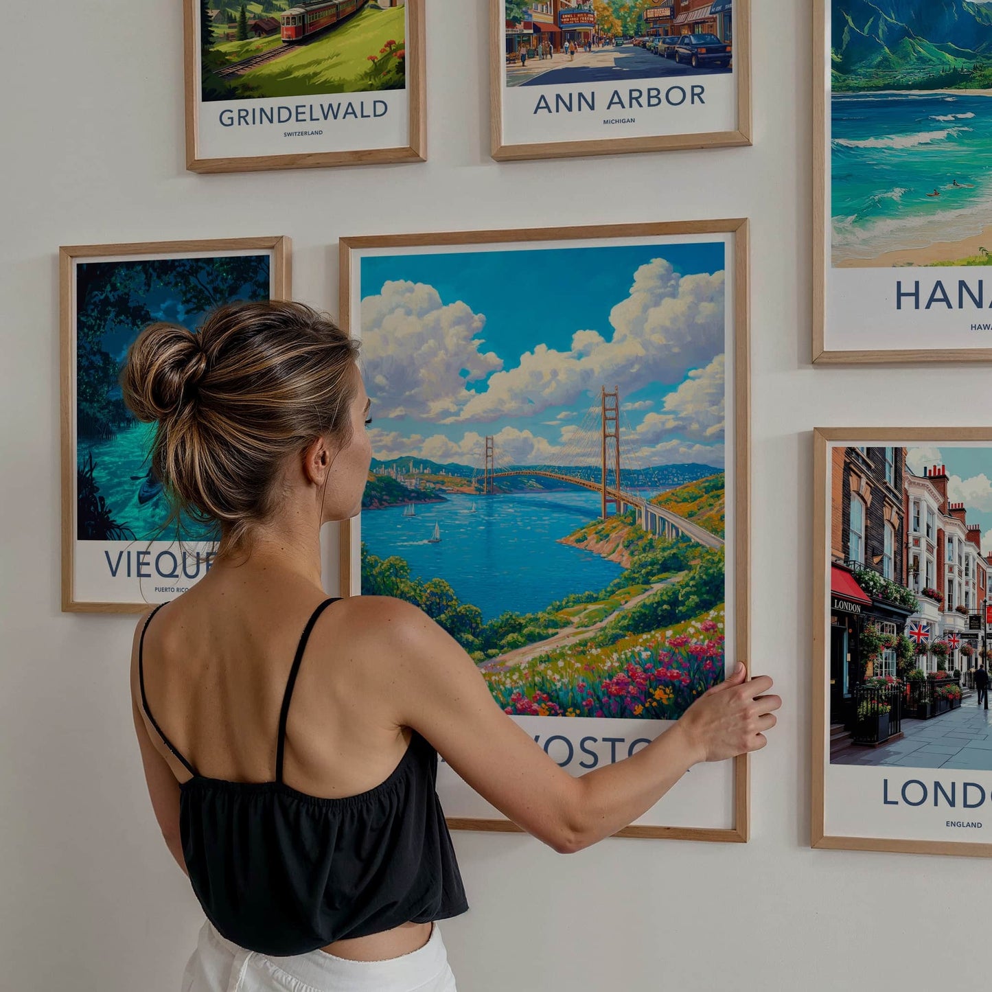 Vladivostok Poster - Russia Travel Art - Vibrant Floral Seascape Wall Decor
