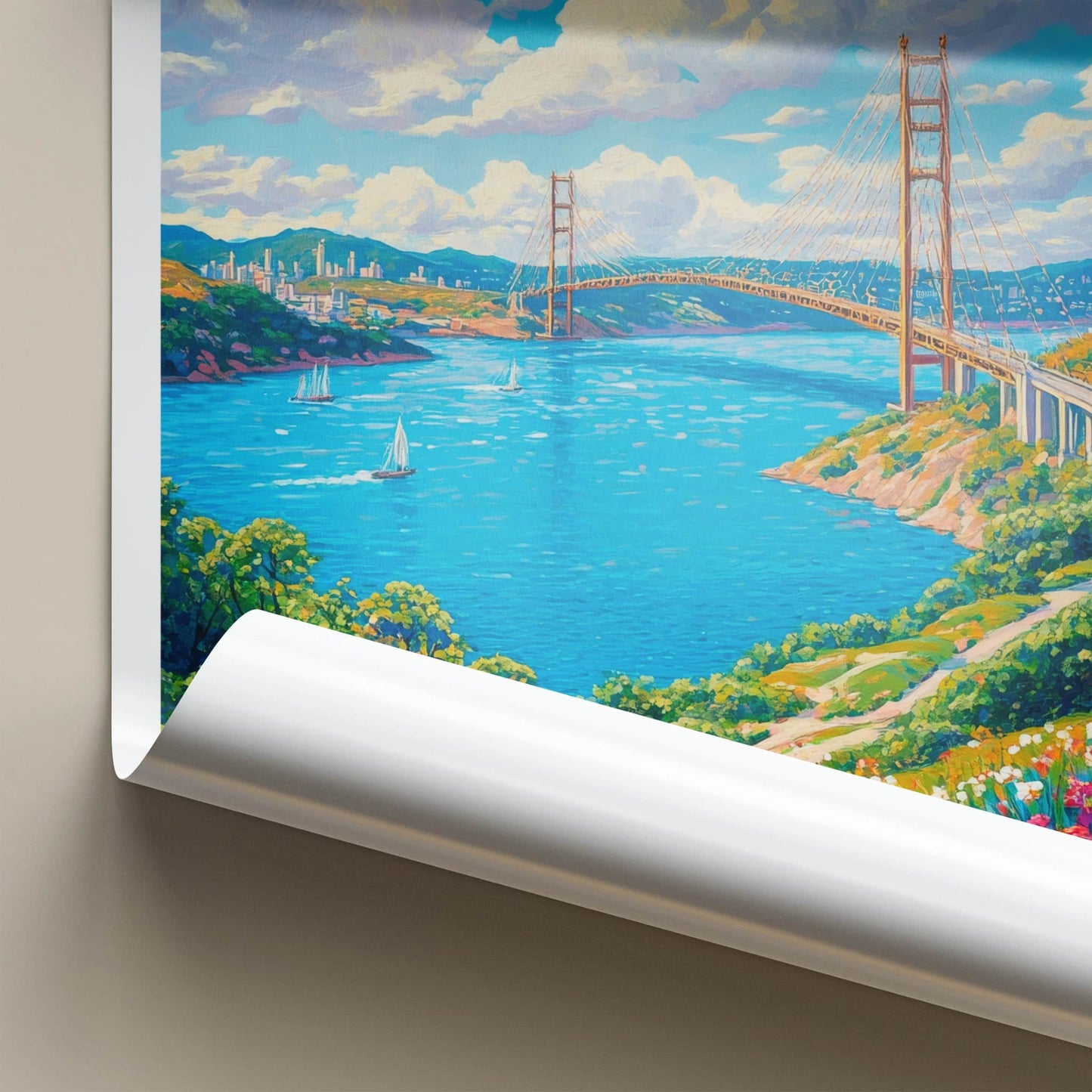Vladivostok Poster - Russia Travel Art - Vibrant Floral Seascape Wall Decor