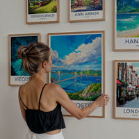 Vladivostok Poster - Russia Wall Art - Vibrant Bay Bridge Home Decor
