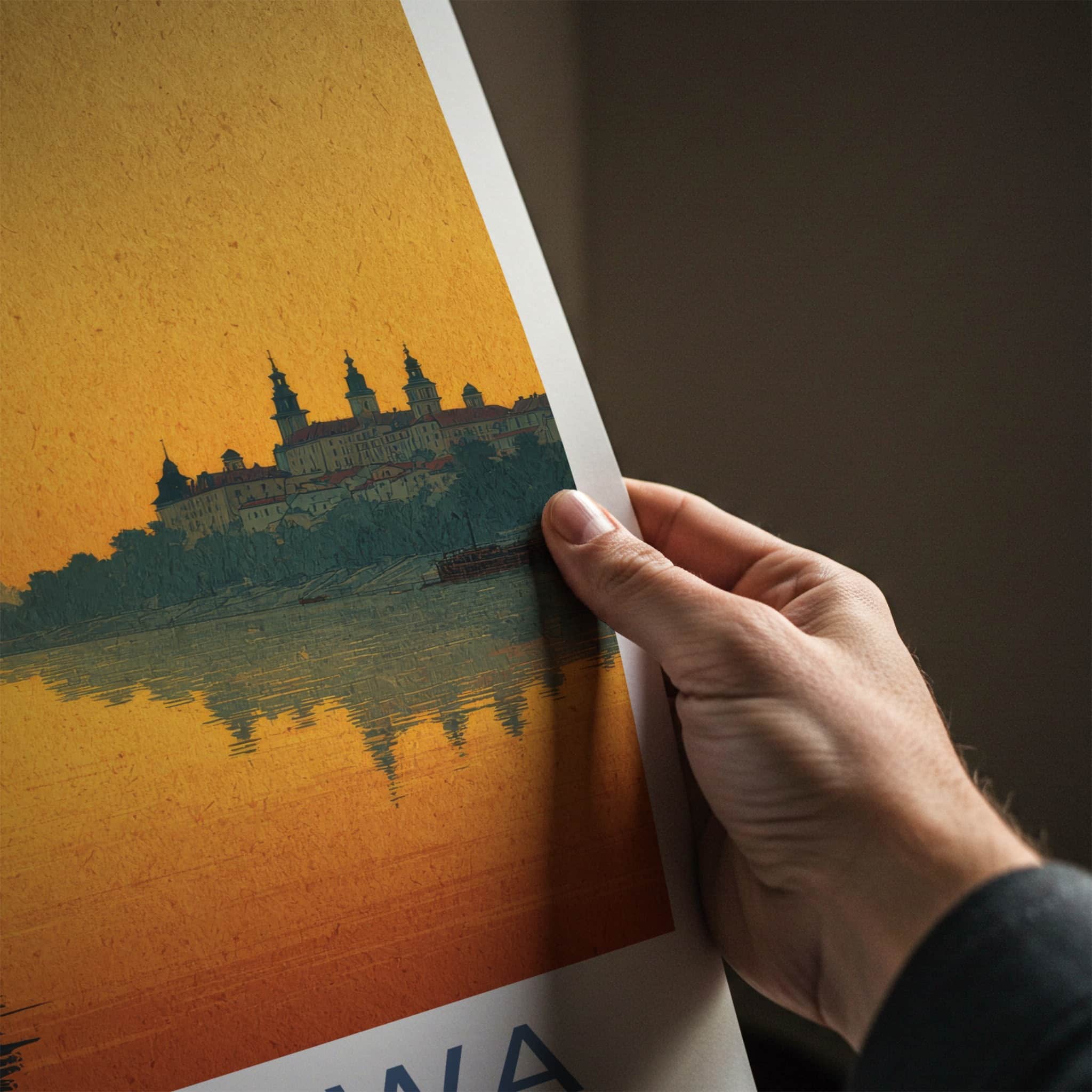Warszawa Poster - Poland Framed Print - River City Skyline Framed Decor