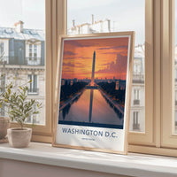 Washington D.C. Poster - D.C. Fine Art - Monument Water View Gift