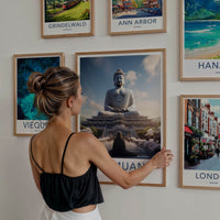 Wat Muang Poster - Thailand Wall Art - Giant Buddha Temple Home Decor