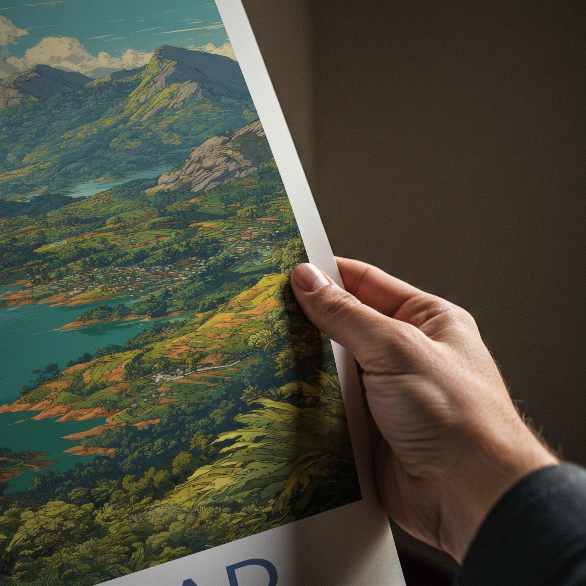 Wayanad Poster - India Kerala Lush Green Hills Framed Print