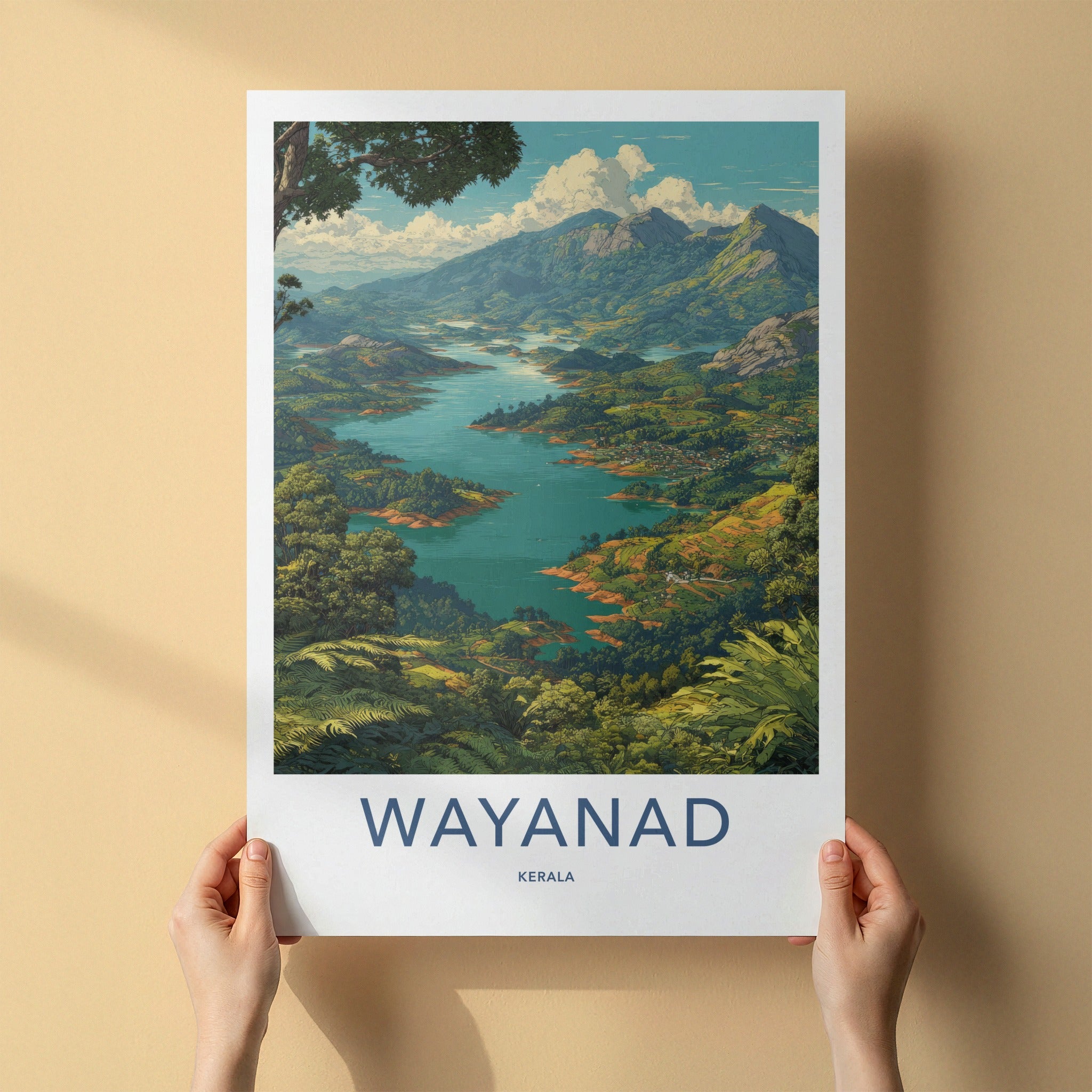 Wayanad Poster - India Kerala Lush Green Hills Framed Print
