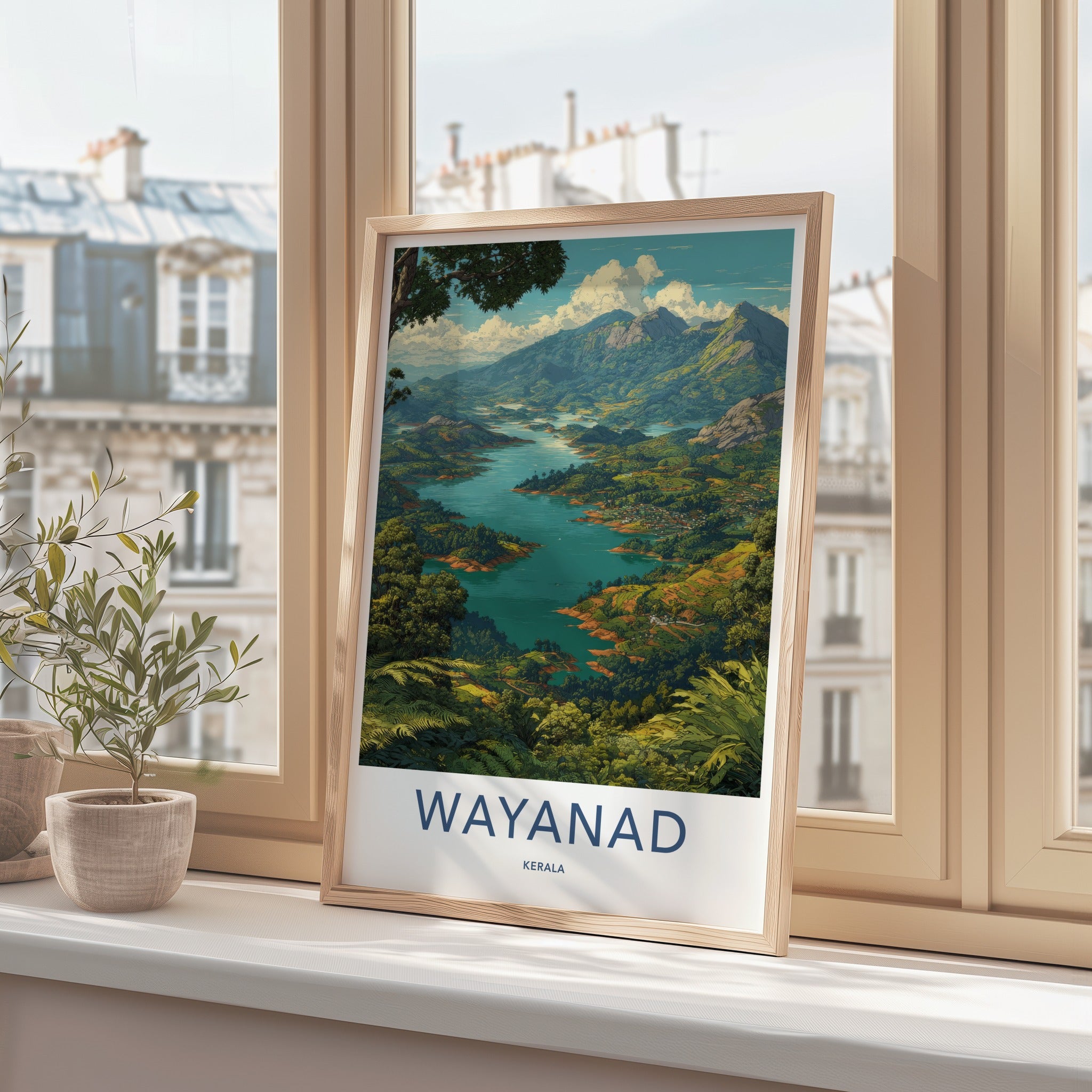 Wayanad Poster - India Kerala Lush Green Hills Framed Print