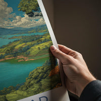 Wayanad Poster - India Travel Art - Kerala Lush Green Landscapes Home Decor