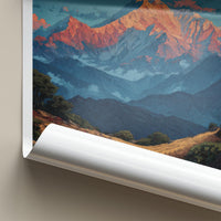 West Bengal Poster - India Wall Art - West Bengal Mountain Sunset Home Decor