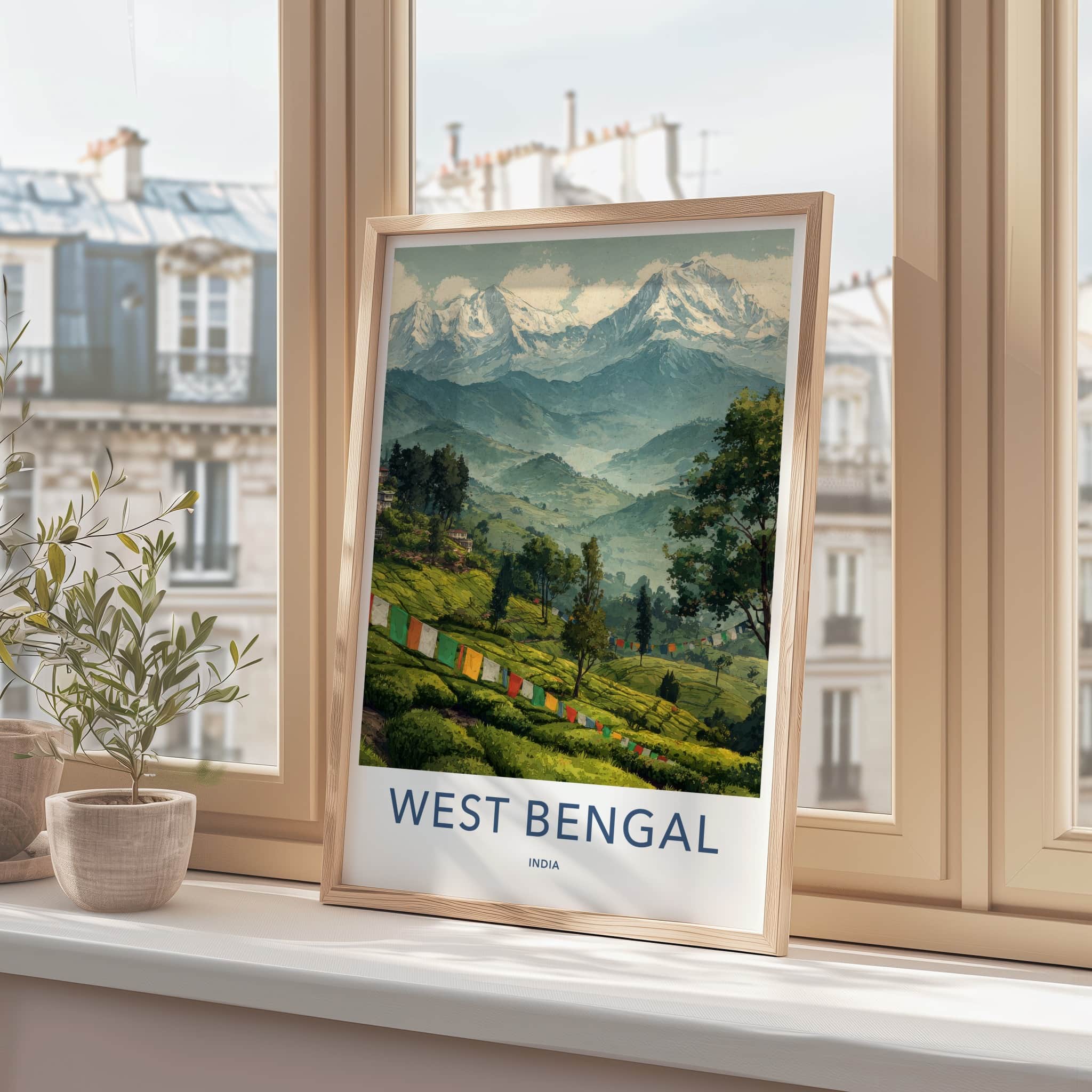 West Bengal Poster India West Bengal Prayer Flags Wall Art Home Decor