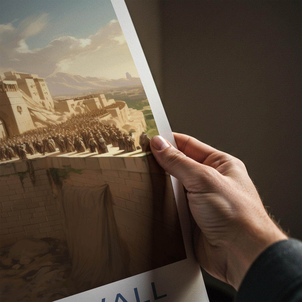 Western Wall Poster - Historic Jerusalem Art & Sacred Site Wall Decor
