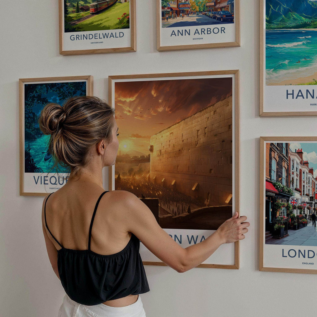 Western Wall Poster - Jerusalem Travel Poster