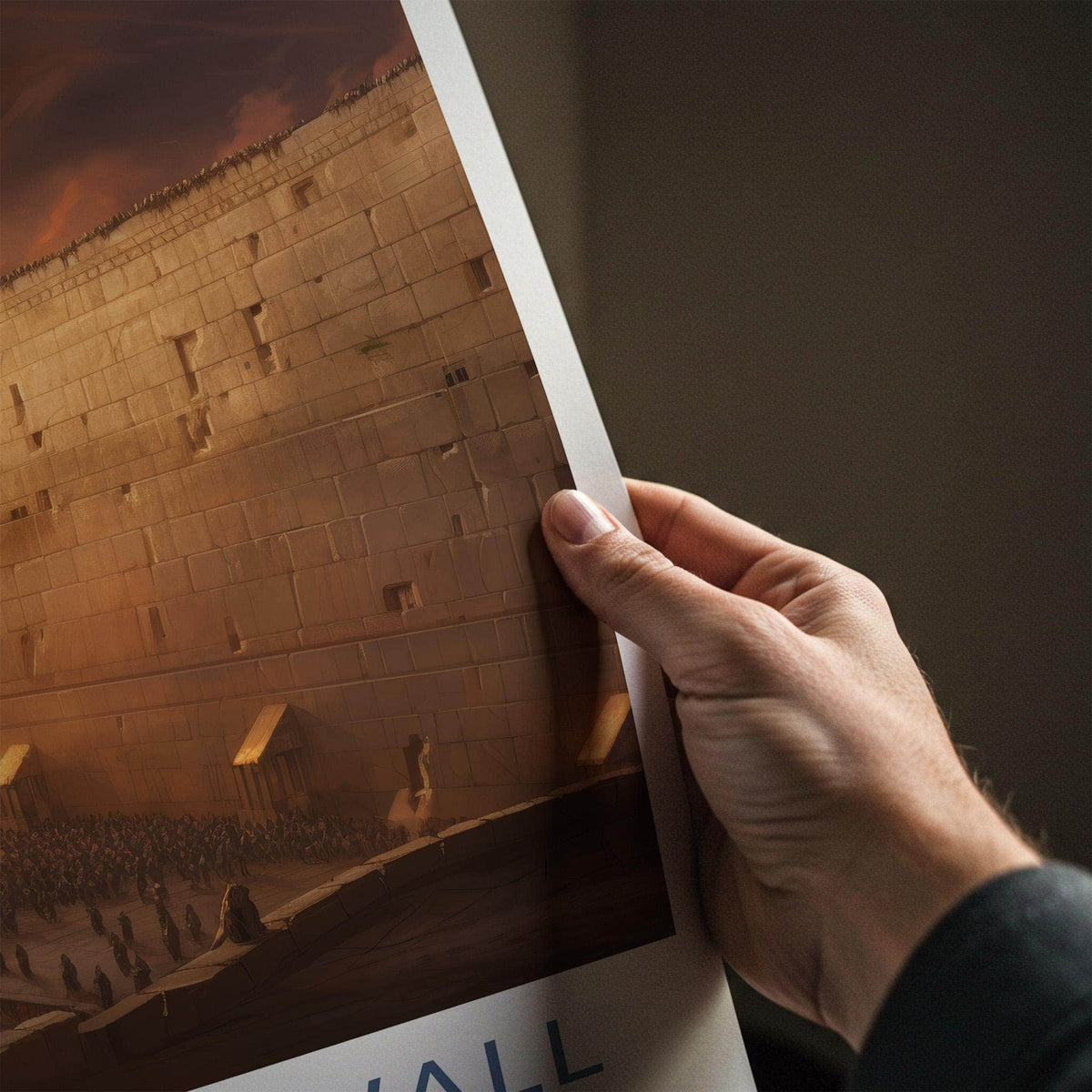 Western Wall Poster - Jerusalem Travel Poster