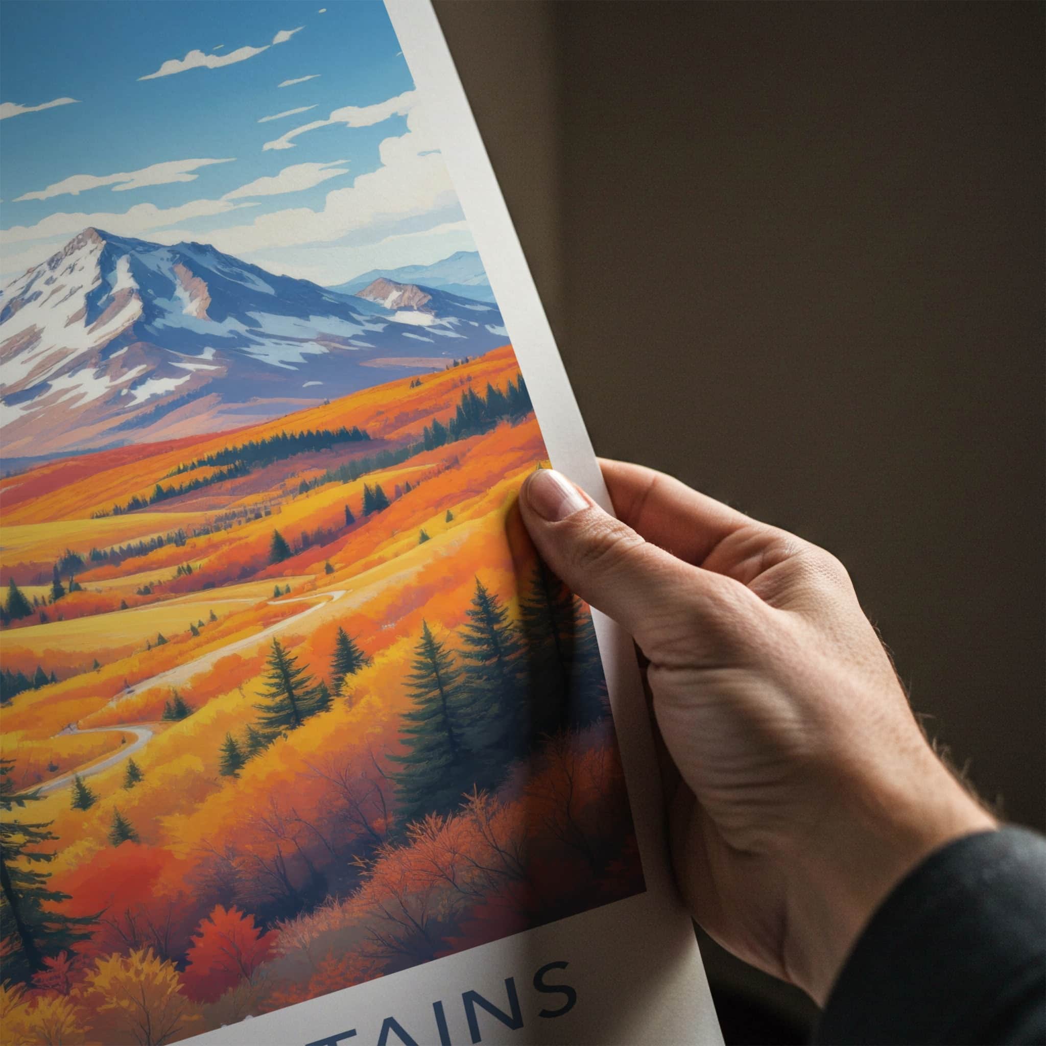 White Mountains Poster - United States Wall Art - Lush Autumn Trees Framed Decor