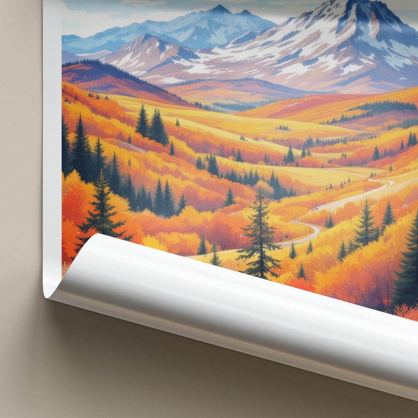 White Mountains Poster - United States Wall Art - Lush Autumn Trees Framed Decor