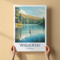 Wigierski Park Narodowy Poster - Poland Wall Art - Heron Lake Forest Home Decor