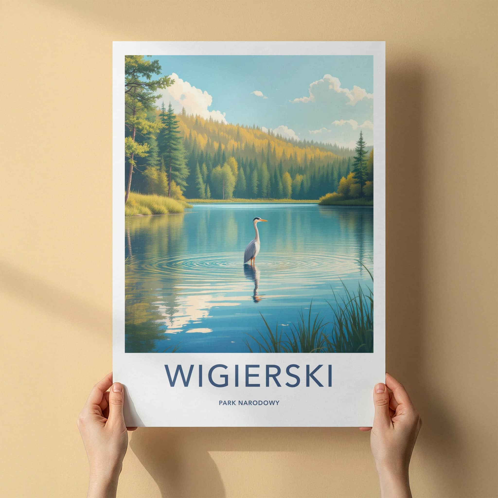 Wigierski Park Narodowy Poster - Poland Wall Art - Heron Lake Forest Home Decor