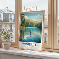 Wigierski Park Narodowy Poster - Poland Wall Art - Heron Lake Forest Home Decor