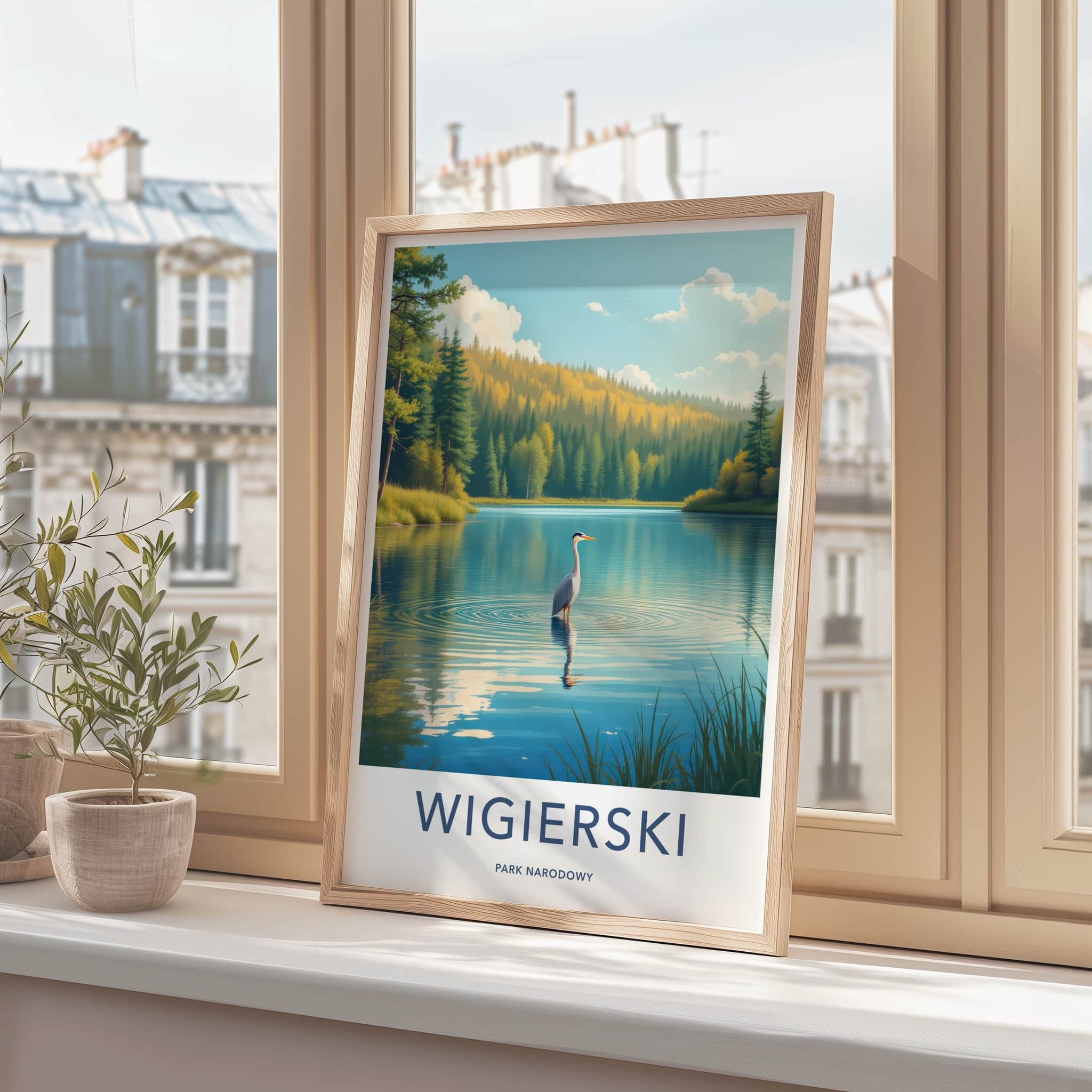 Wigierski Park Narodowy Poster - Poland Wall Art - Heron Lake Forest Home Decor
