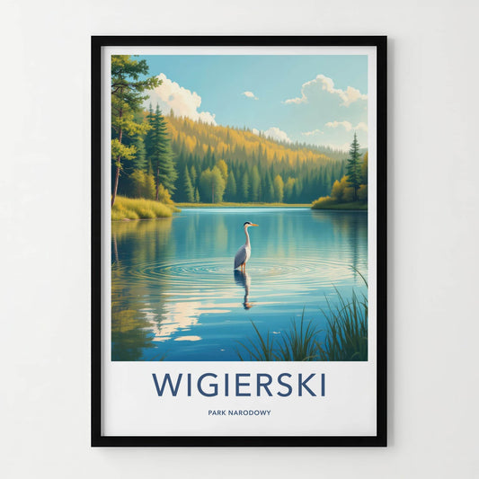 Wigierski Park Narodowy Poster - Poland Wall Art - Heron Lake Forest Home Decor