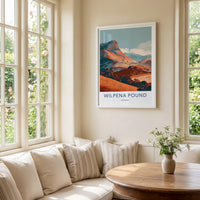 Wilpena Pound Poster - Australia Travel Art - Orange Mountain Vista Home Decor