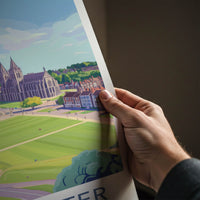 Winchester Poster - England Travel Art - Historic Cathedral View Home Decor