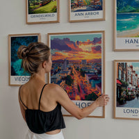 Windhoek Poster - Namibia Travel Art - Vibrant City Sunset Home Decor