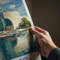 Winnipeg Poster - Canada Travel Art - Reflective Museum Architecture Home Decor