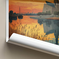 Winnipeg Poster - Canada Wall Art - Golden Hour Skyline Home Decor
