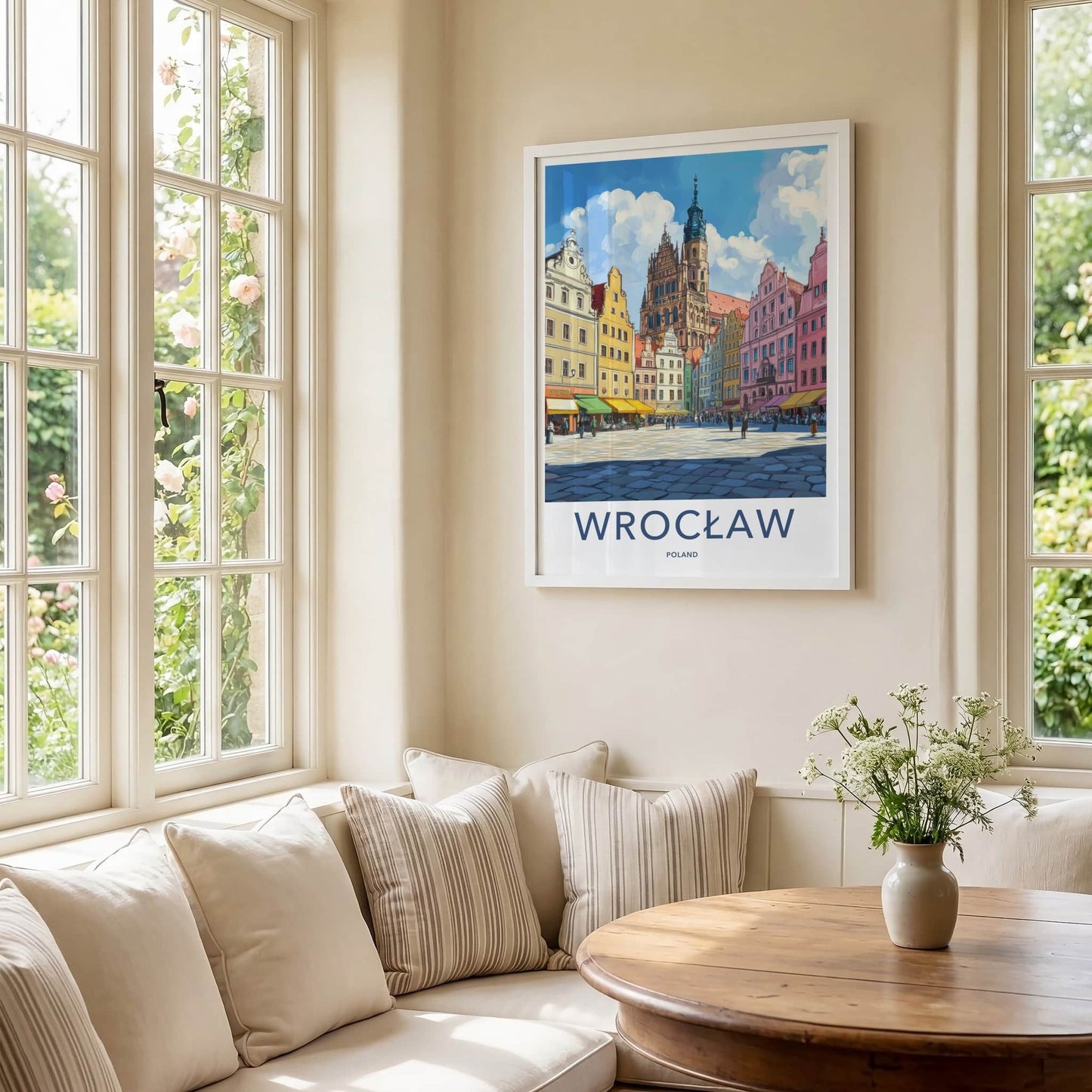 Wroclaw Poster - Poland Travel Art - Historic Market Square Home Decor