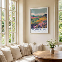 Wuling Farm Poster - Taiwan Wall Art - Colorful Flower Fields Home Decor