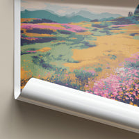 Wuling Farm Poster - Taiwan Wall Art - Colorful Flower Fields Home Decor