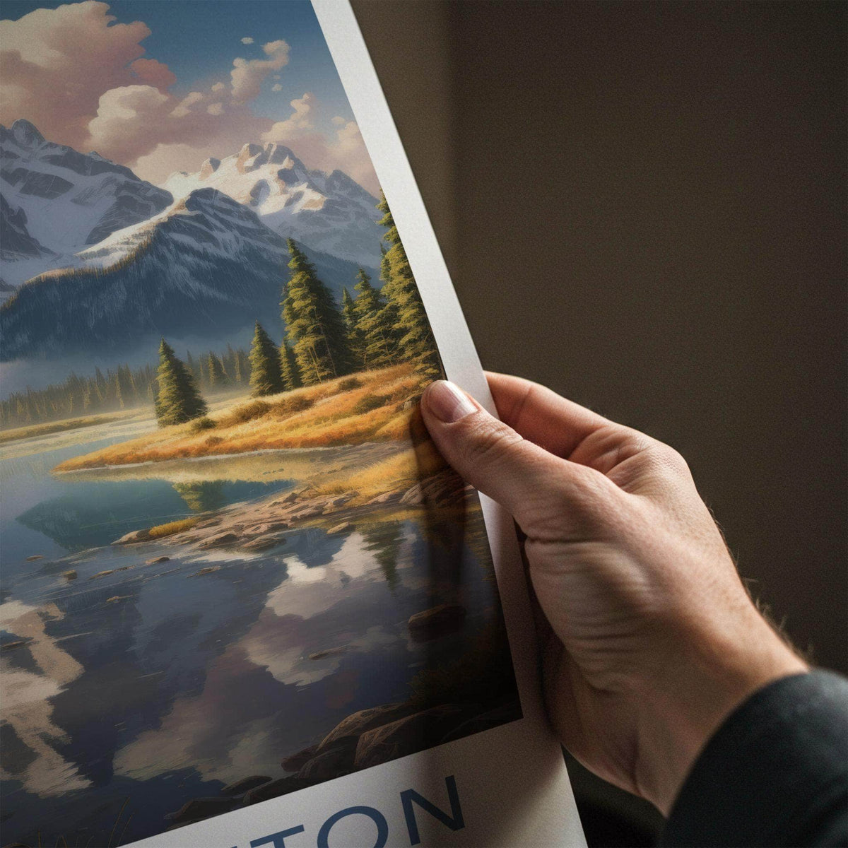 Wyoming Poster - Mountain Landscape Art