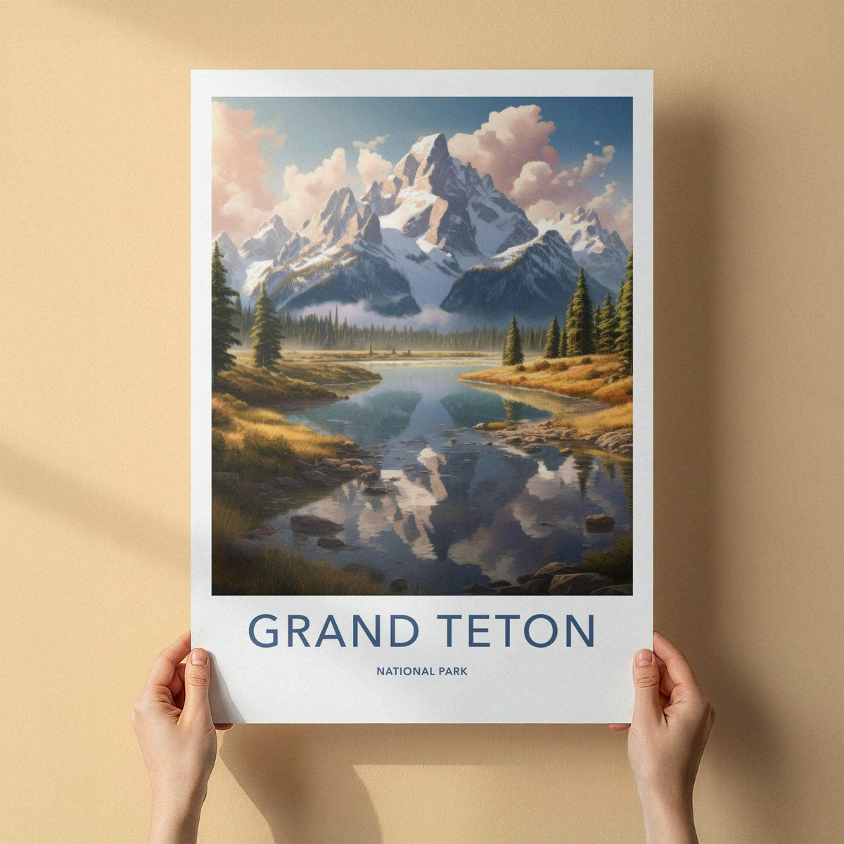 Wyoming Poster - Mountain Landscape Art