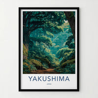 Yakushima Poster - Japan Art Print - Ancient Forest Path Gallery Art