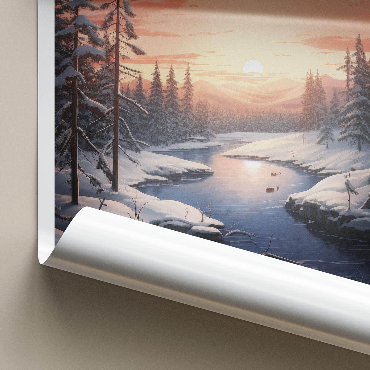 Yakutsk Poster - Russia Wall Art Featuring Winter Scenery and Snowy