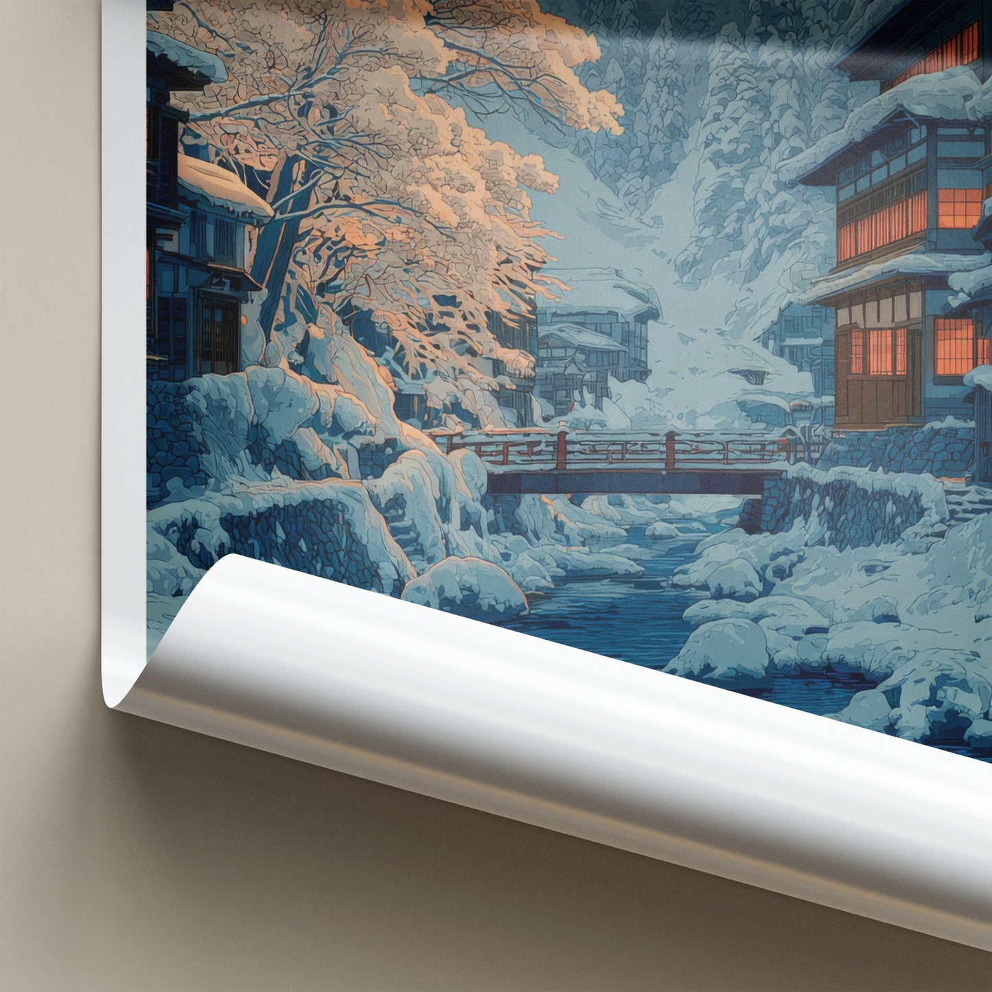 Yamagata Poster - Japan Travel Print - Snowy River Village Home Decor